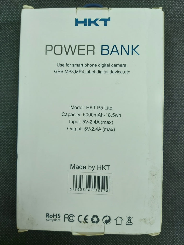 HKT P5 Lite 5000mAh Power Bank