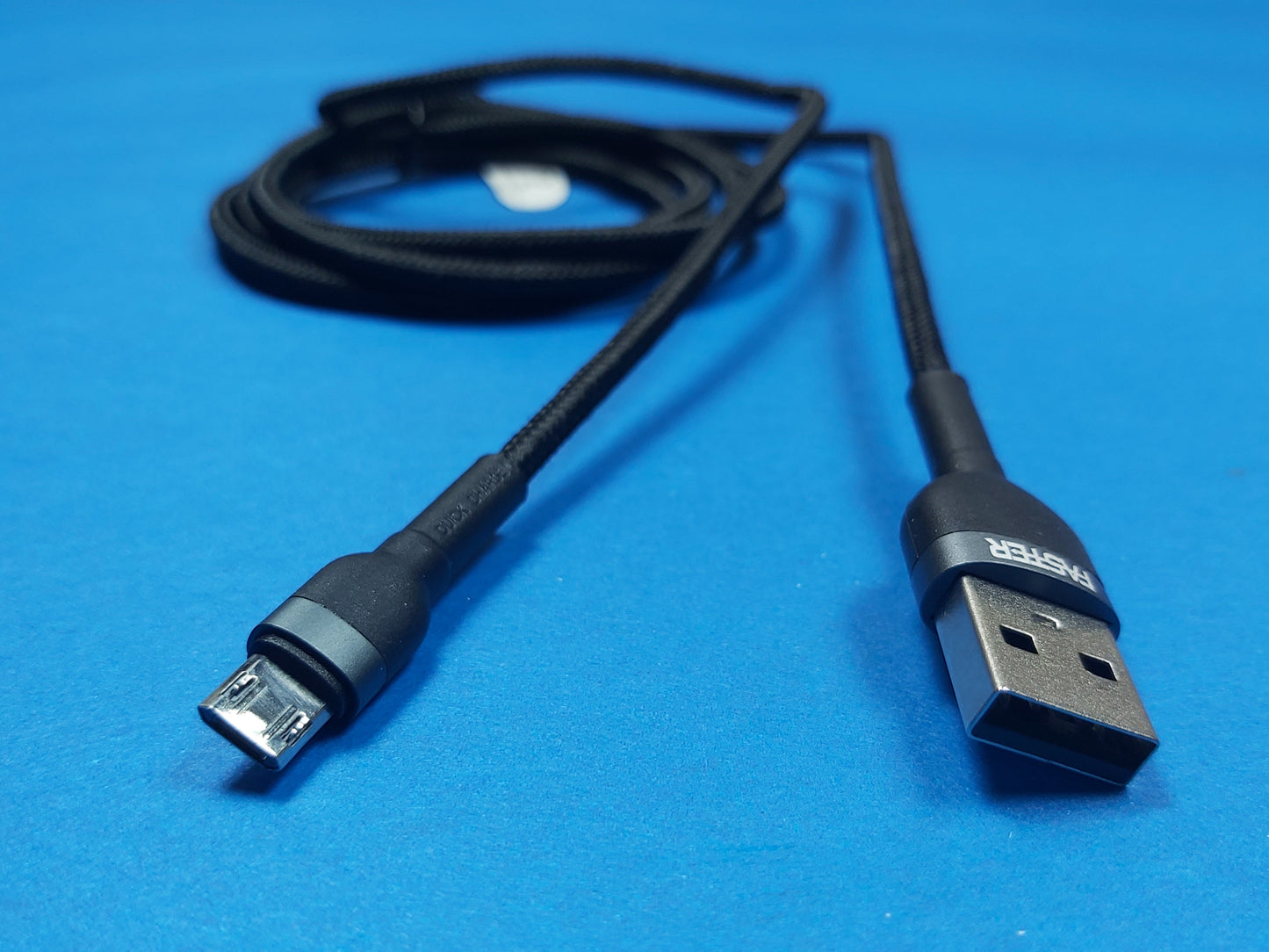 Faster Fabric Braided 1.2 meter Data & Charging Cable | Reversible Micro/Type-C | Super Durable | FC-06