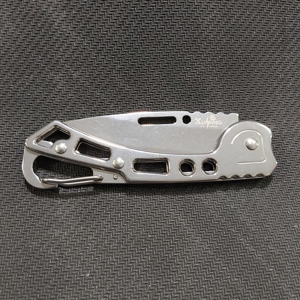 Mini Slim Very Sharp Folding Knife Silver XuHang | K-1801 | 2.5"/6"