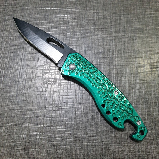 XuHang Mini Folding Knife Green | 2.5/6"