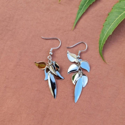 Silver Leaf Earrings