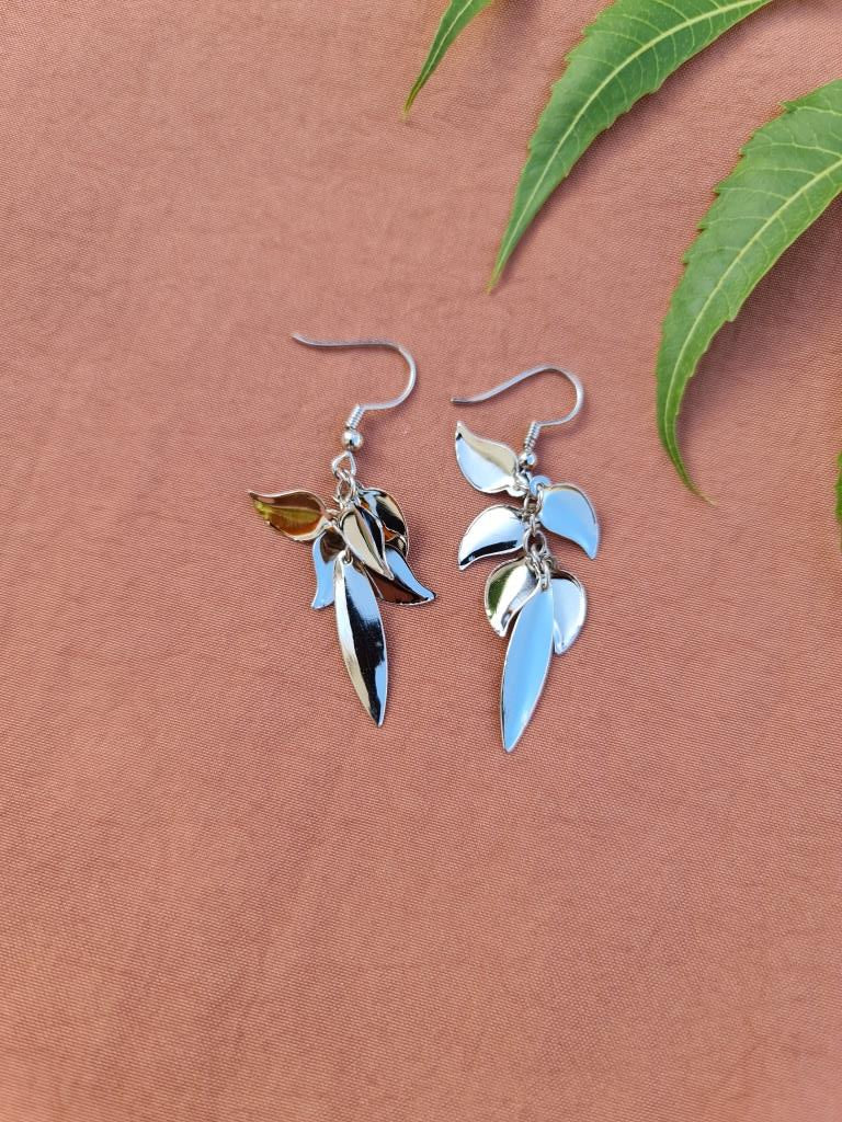 Silver Leaf Earrings