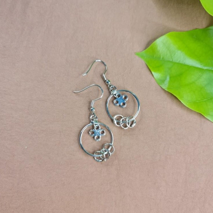 Sterling Silver Ring Earrings