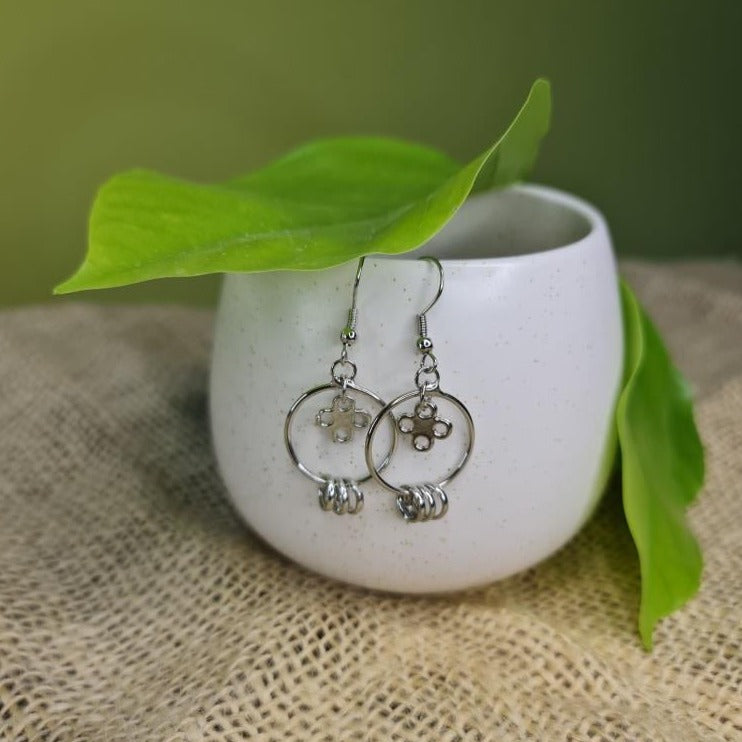 Sterling Silver Ring Earrings