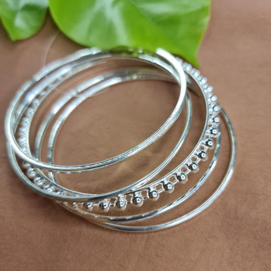 Silver Bangle Set