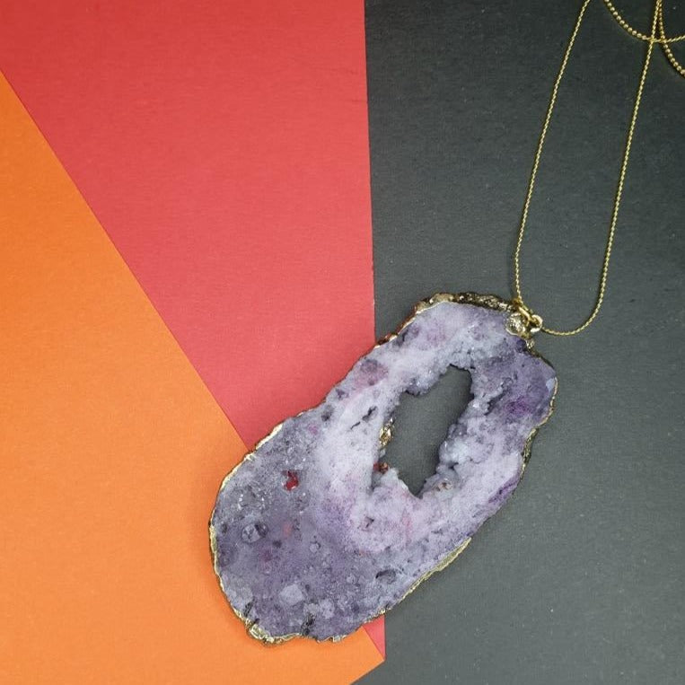 Purple Crystal Pendant