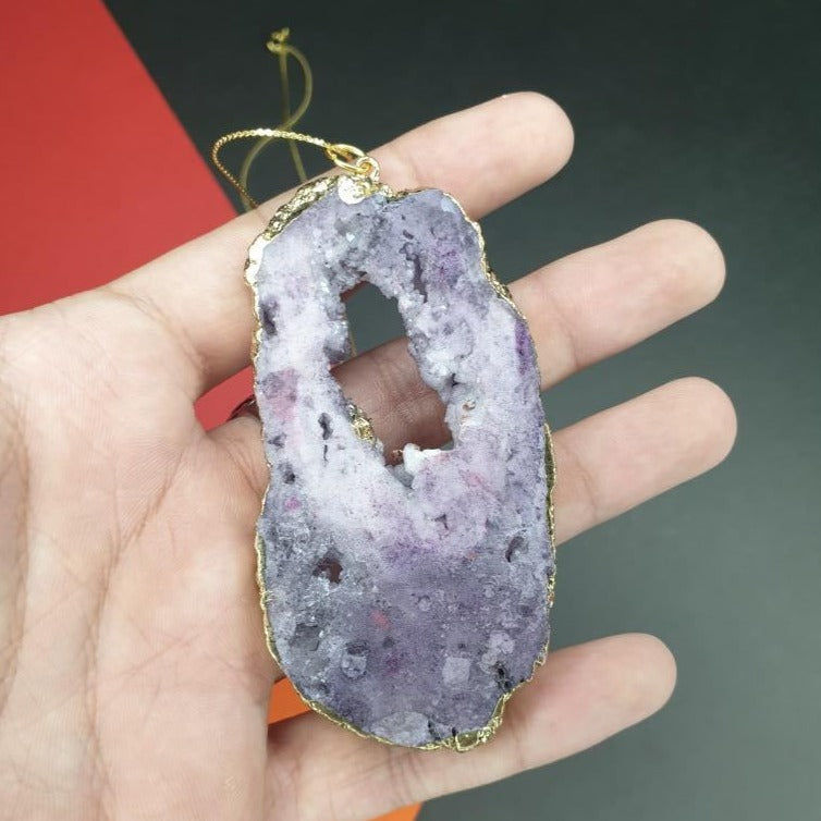 Purple Crystal Pendant