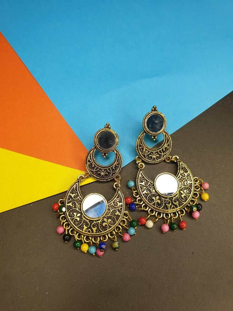 Fancy Multi Beaded Earrings