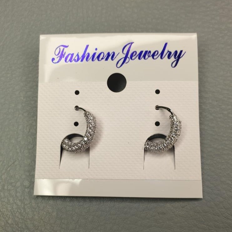 Cubic Zirconia Round Earrings