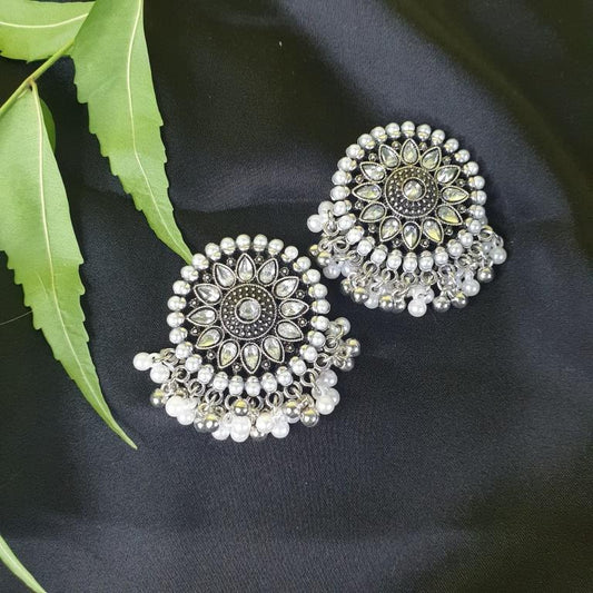 Traditional Fancy Silver Earrings