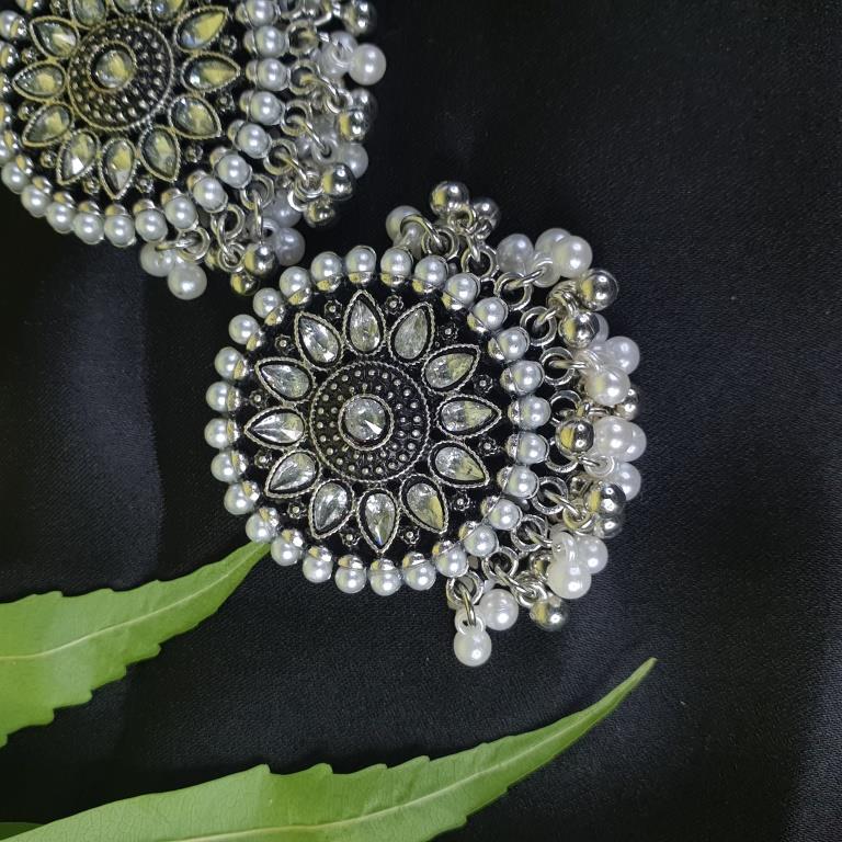 Traditional Fancy Silver Earrings