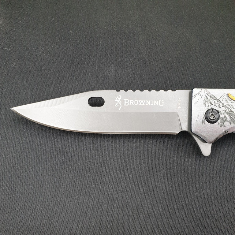 BROWNING Folding Knife | FA47 Wolf print | 3.9/9"