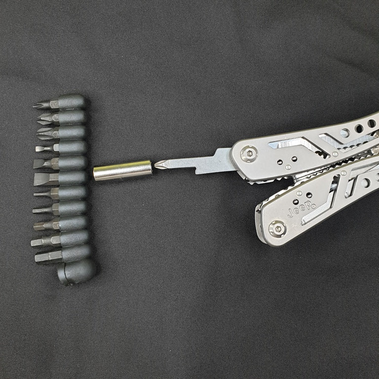 Jeep Multi-tool Plier with 11 Screw Driver Bits