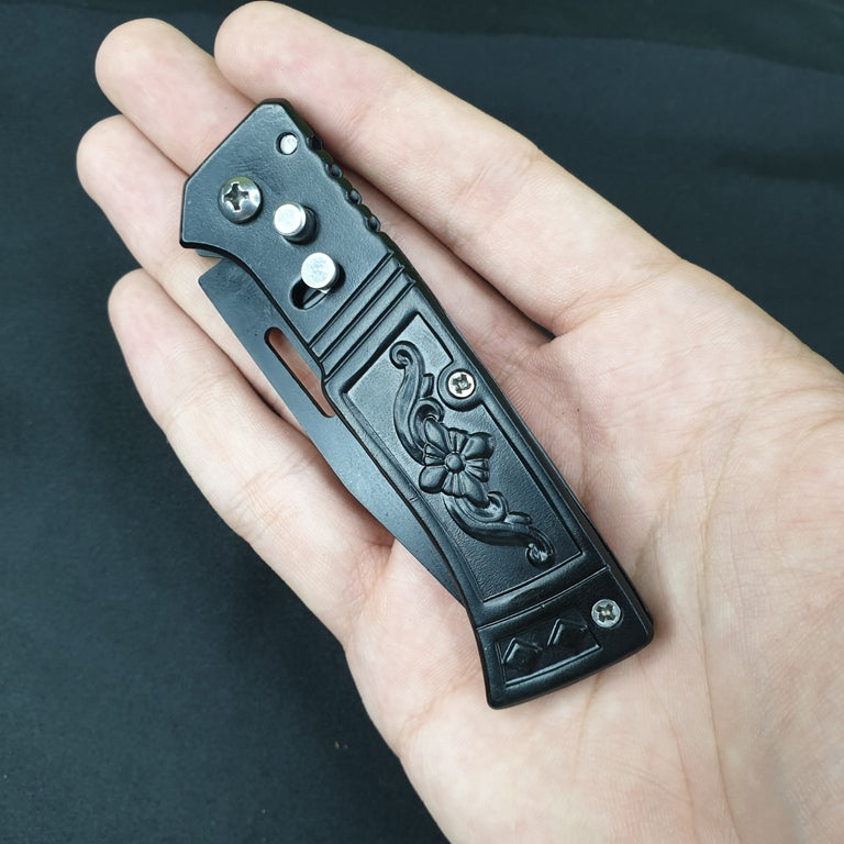 Mini Folding Knife with Safety Lock Button | Random Design