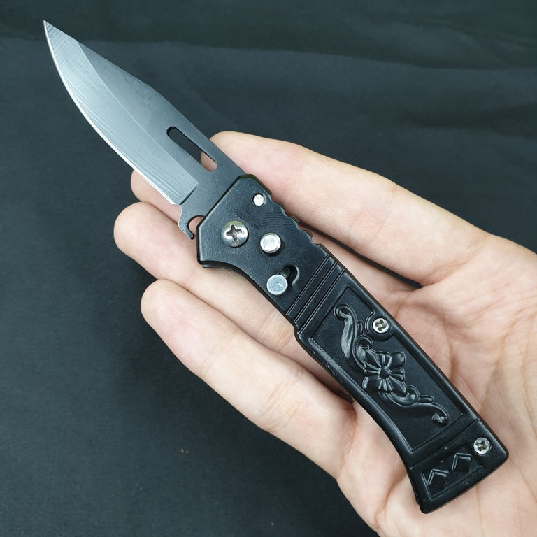 Mini Folding Knife with Safety Lock Button | Random Design