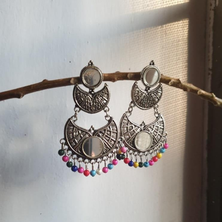 Fancy Multi Beaded Earrings