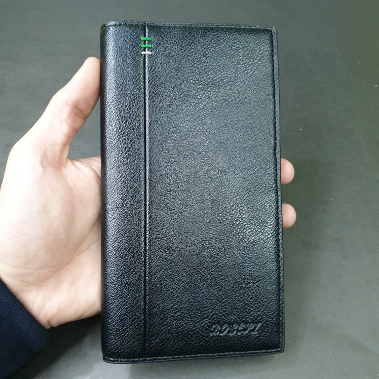 Leather Wallet BOGESI | Long | 6 Card Slots | Can Fit a Mobile Phone