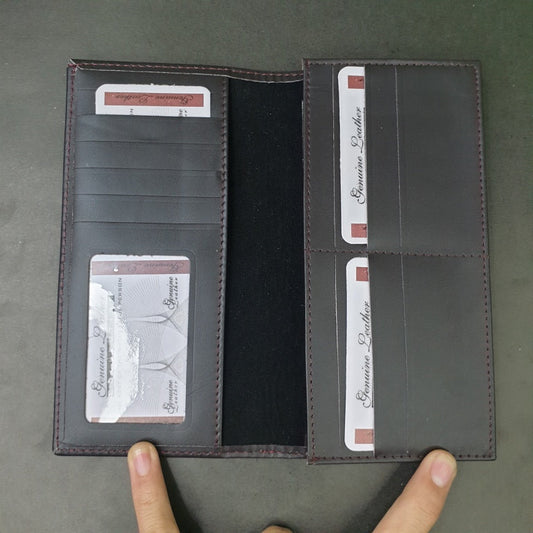 Leather Wallet PK, Long | 12 Card Slots | Can Fit a Mobile Phone