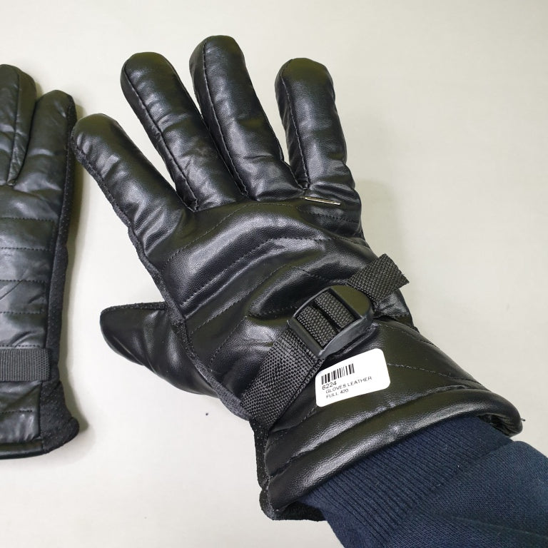 Winter Leather Gloves Full | Biking Friendly | Local Made in Sialkot, Pakistan