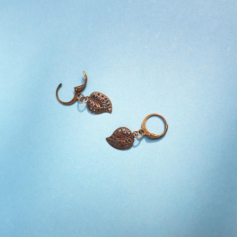 Antique Leaf Earrings