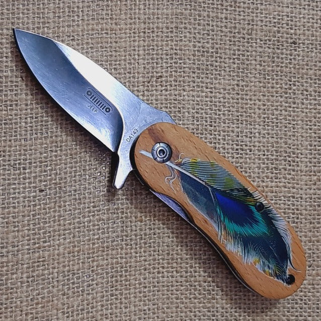 Mini Folding Knife Jeep DA143 | 2.2"/5.7" | Quick Release + Pocket Clip