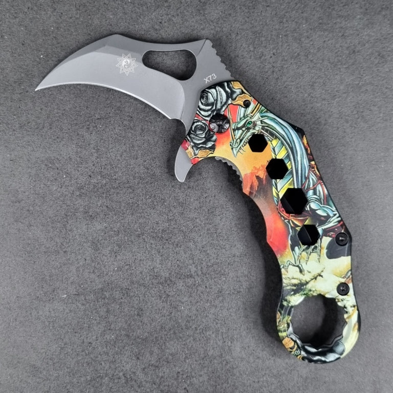 Folding Karambit Knife - DERESPINA X73