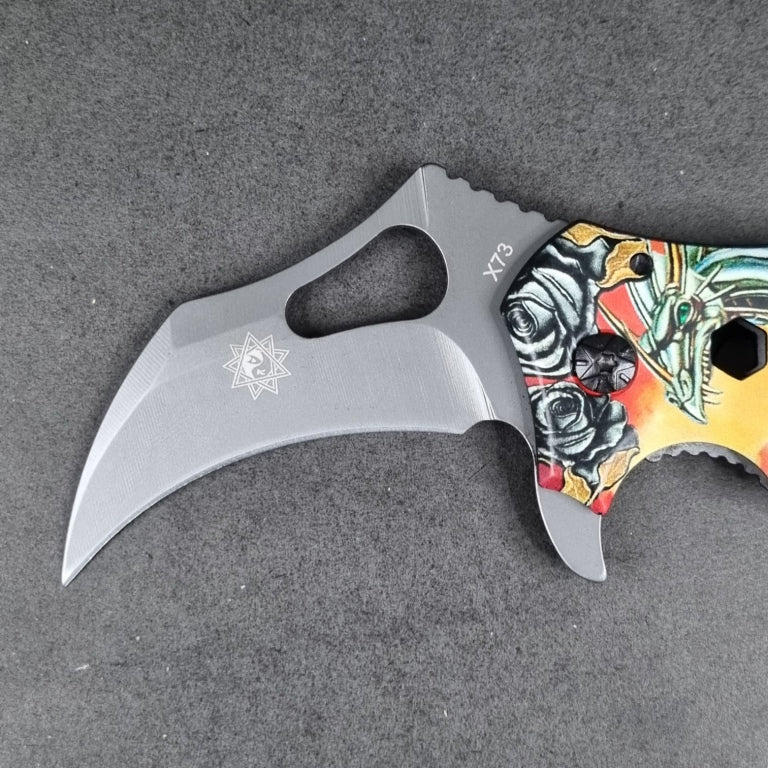 Folding Karambit Knife - DERESPINA X73