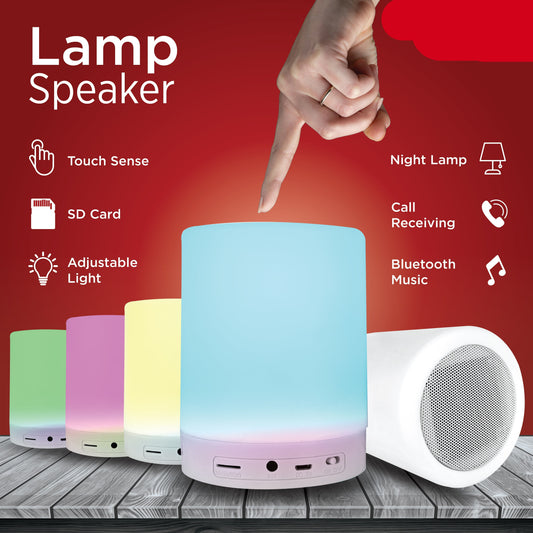 Multi-Color LED Rechargeable Bluetooth Speaker, Camping/Night Lamp