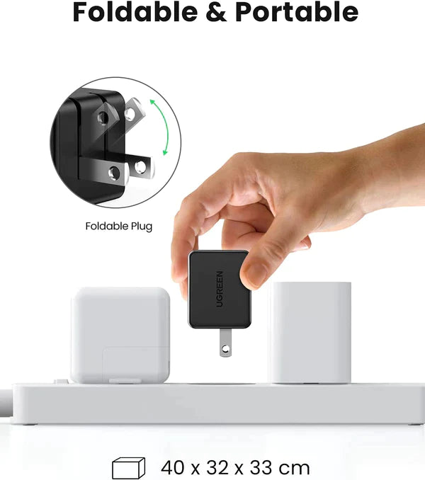 Ugreen Super Fast 25W USB-C PD Adapter with 2m/6.6' Type-C to Type-C Cable