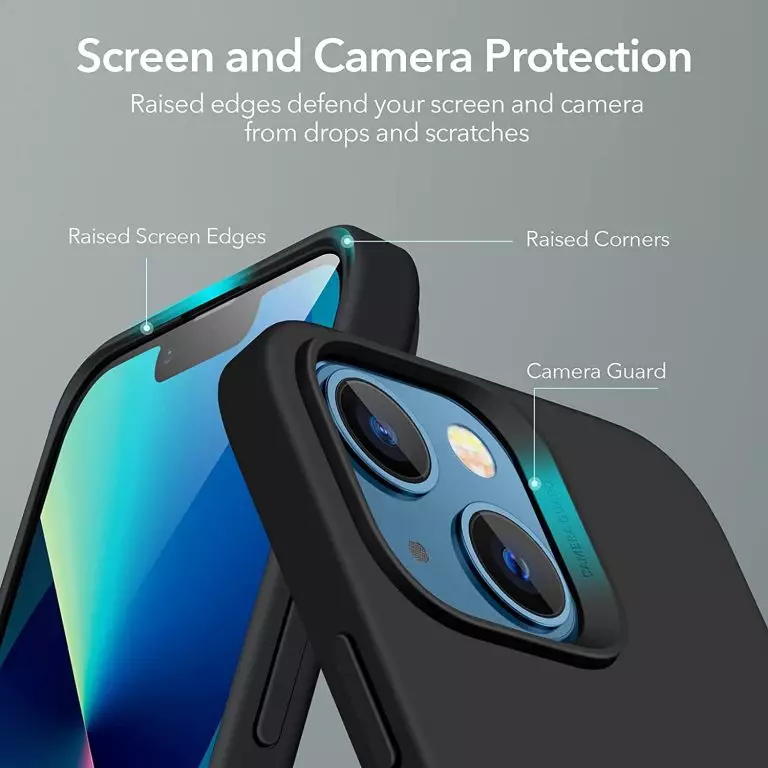 CLEARANCE SALE - ESR Cloud Soft Silicone Cover for Iphone 13 Pro - Black