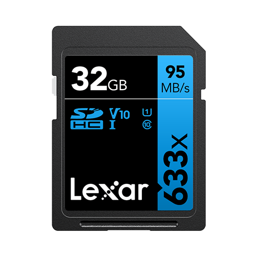 Lexar® 32GB High-Performance 633x SDXC™ UHS-I Card BLUE Series