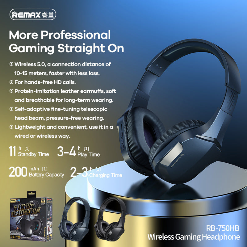 Remax RB-750HB Gaming BT Headphones | BT 5.0