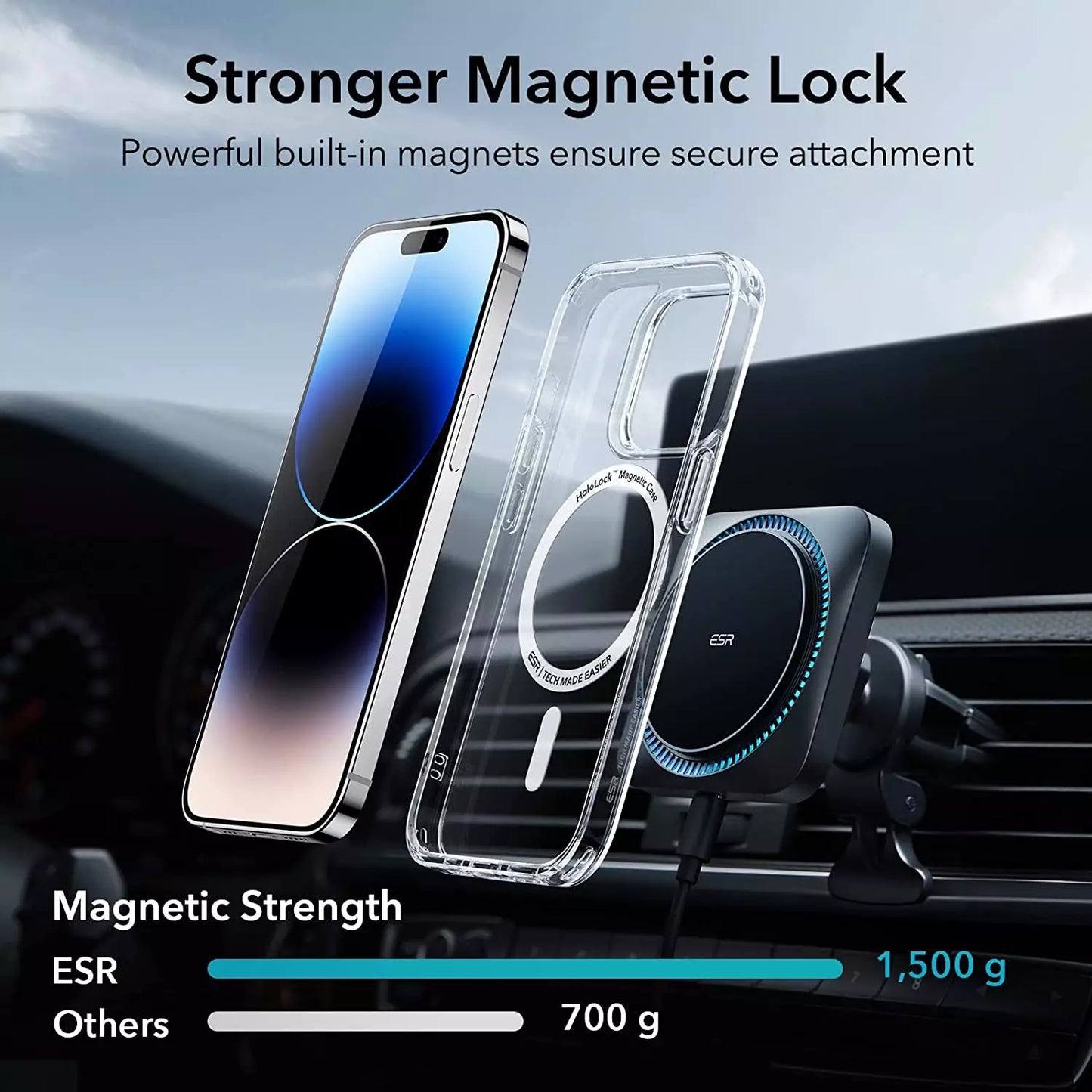 CLEARANCE SALE - ESR Classic MagSafe HaloLock Clear Cover for Iphone 14 Pro