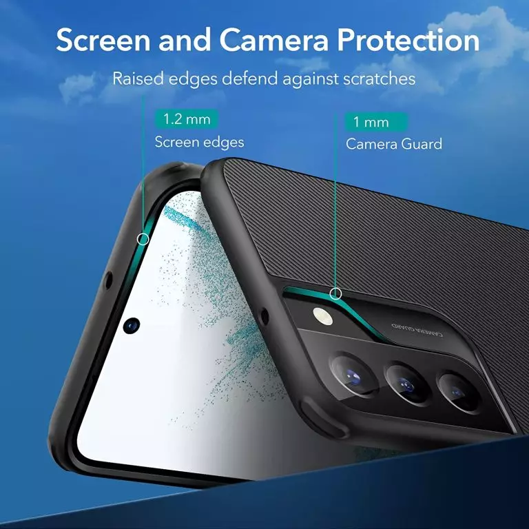 ESR Air Shield Boost Cover with Kickstand for Samsung Galaxy S22 | Black