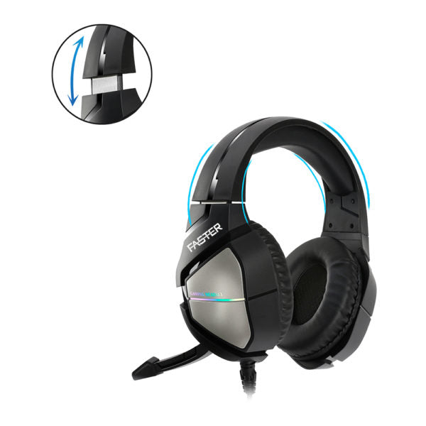 Faster Blubolt BG-200 Gaming Headset/Headphones | Noise Cancelling Microphone