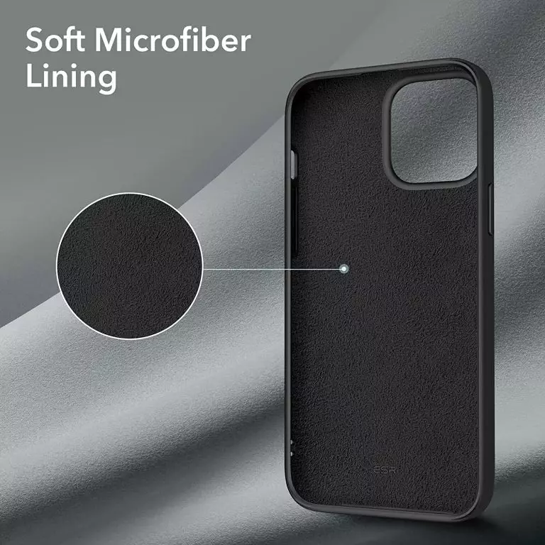 CLEARANCE SALE - ESR Cloud Soft Silicone Cover for Iphone 13 Pro - Black