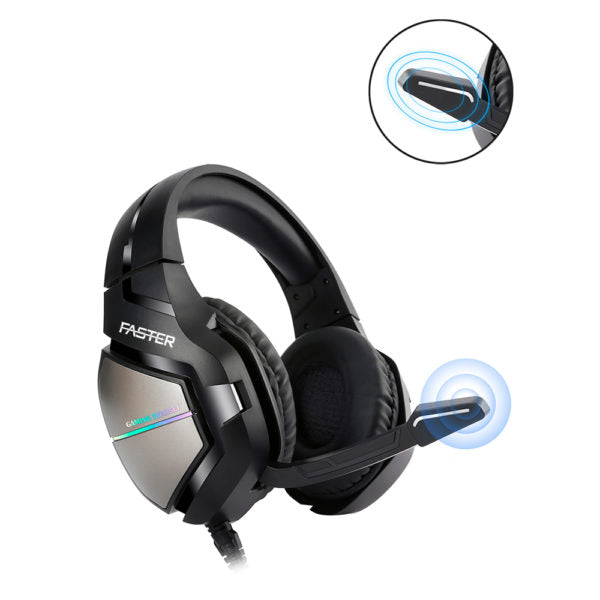 Faster Blubolt BG-200 Gaming Headset/Headphones | Noise Cancelling Microphone