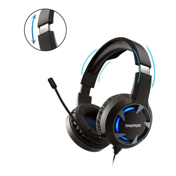 Faster Blubolt BG-100 Gaming Headset/Headphones | Noise Cancelling Microphone