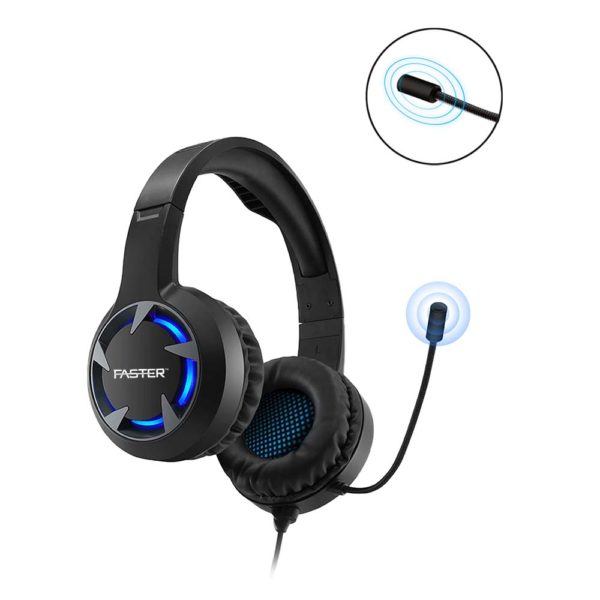 Faster Blubolt BG-100 Gaming Headset/Headphones | Noise Cancelling Microphone