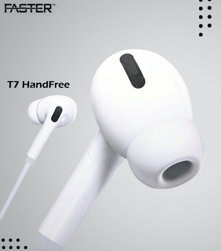 Faster T7 Durable Handsfree | 10mm Driver | Clear Sound