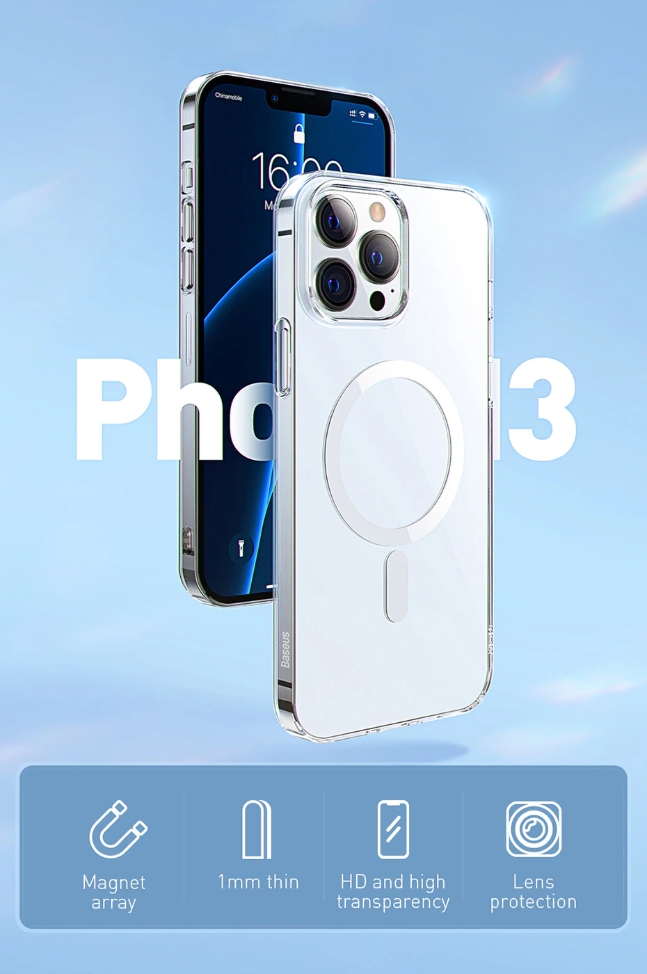 CLEARANCE SALE - Baseus Clear MagSafe Cover for Iphone 13 Pro/13 Pro Max