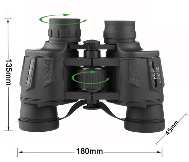 8x40 High Quality Branded Binoculars - Black