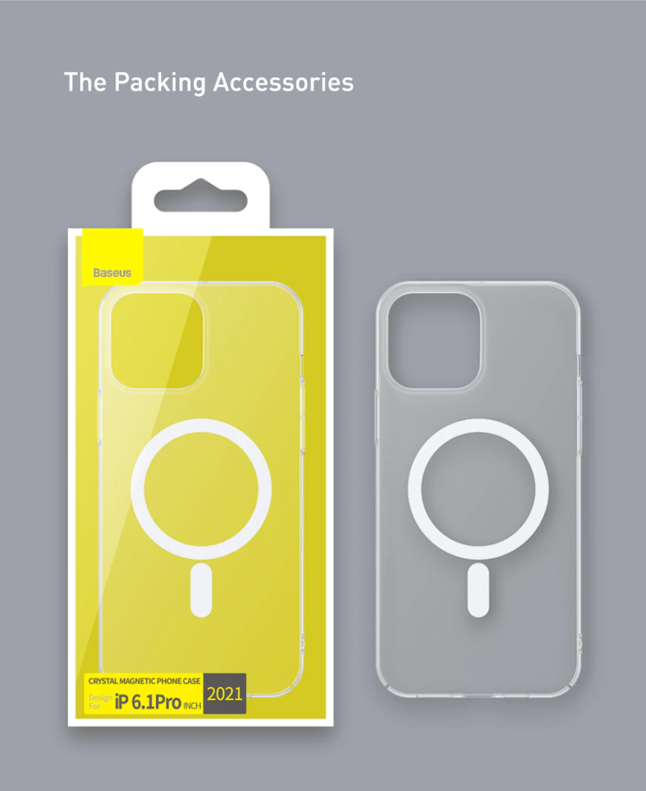 CLEARANCE SALE - Baseus Clear MagSafe Cover for Iphone 13 Pro/13 Pro Max