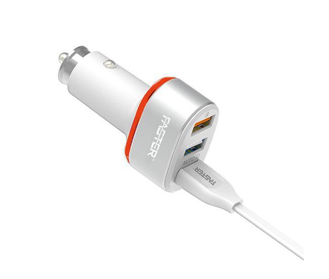 Faster FCC-IQ4 6.4A 3 port VOOC Car Charger