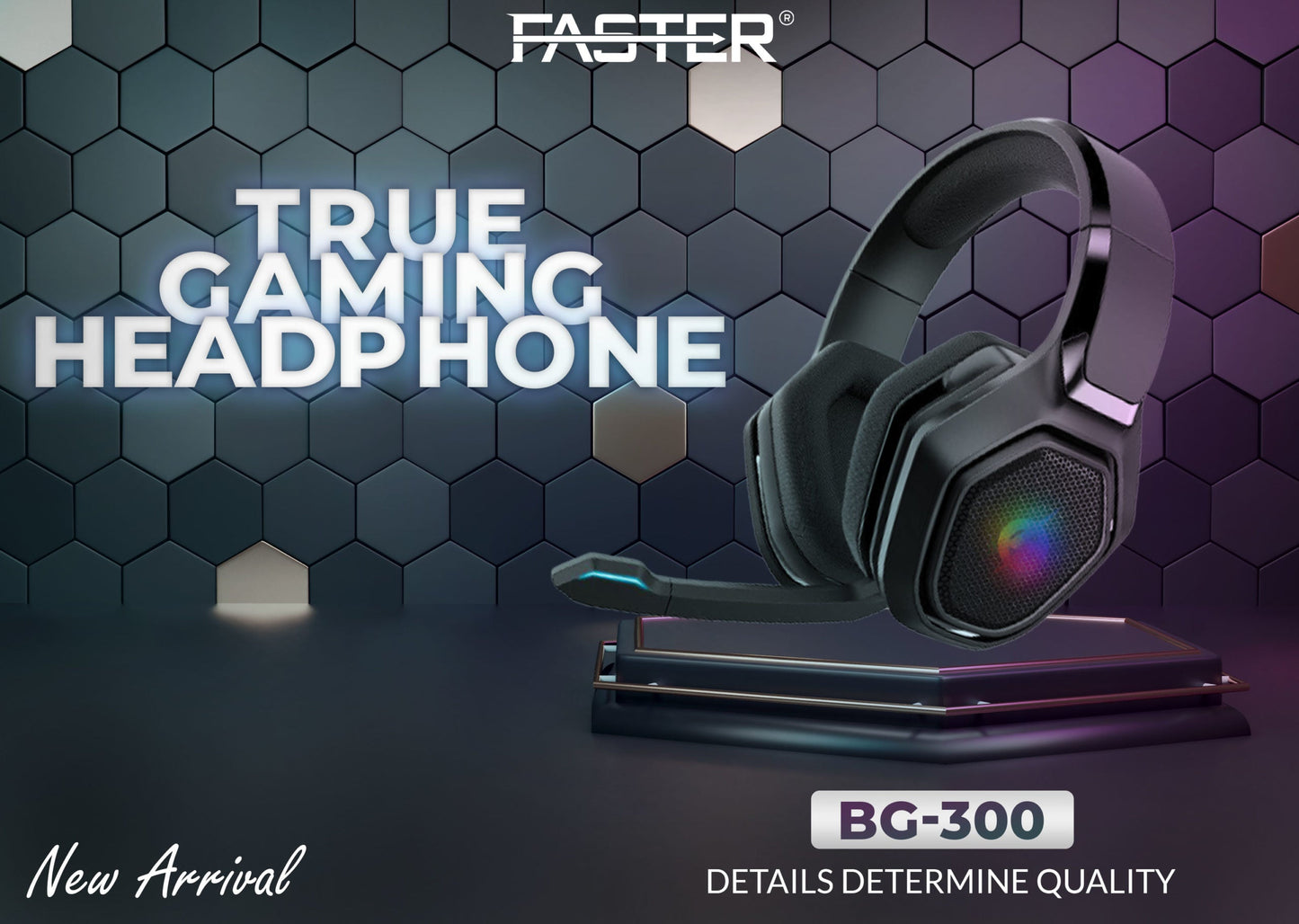 Faster Blubolt BG-300 Gaming Headset/Headphones | Noise Cancelling Microphone