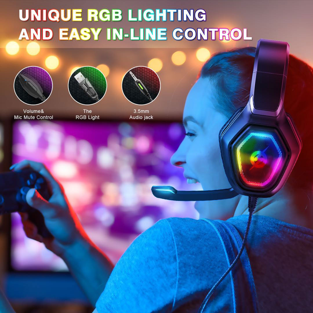 Faster Blubolt BG-300 Gaming Headset/Headphones | Noise Cancelling Microphone