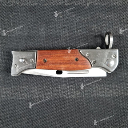AK47 CCCP Steel Button Folding Knife | 3.6"/8.8"