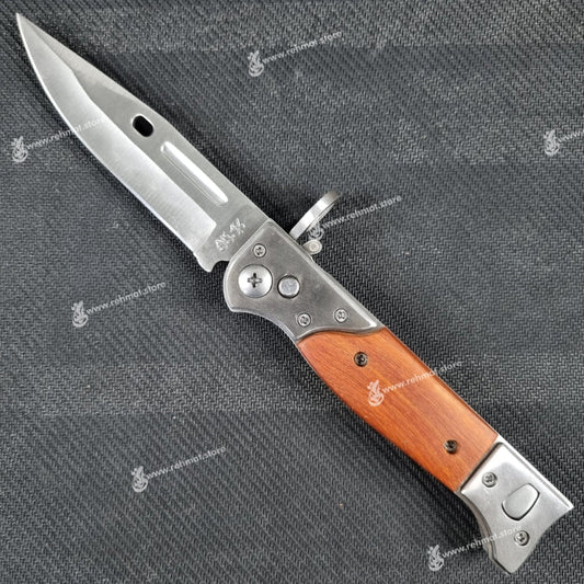 AK47 CCCP Steel Button Folding Knife | 3.6"/8.8"