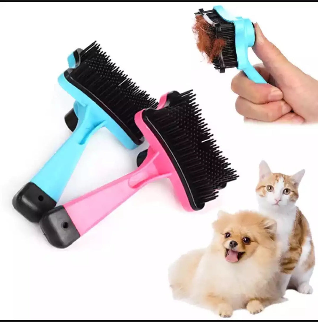 Pet Grooming Brush (Button)