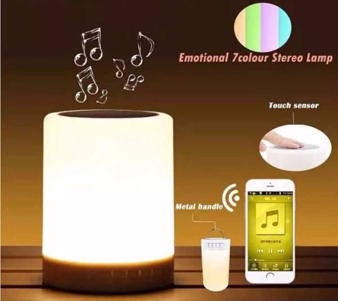 Multi-Color LED Rechargeable Bluetooth Speaker, Camping/Night Lamp